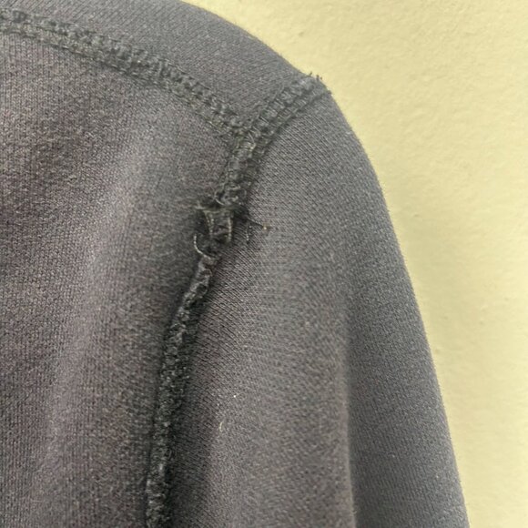 Hollister Y2k black blue layered sweatshirt zip up jacket medium - Picture 5 of 11